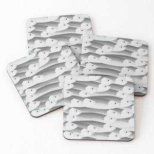 <b>Wood</b> Coasters Light Color Printed Tea Serving Coasters 4 Pieces Set Hot Selling Home and Kitchen Slate Coasters <b>Placemats</b> - Product Image 4