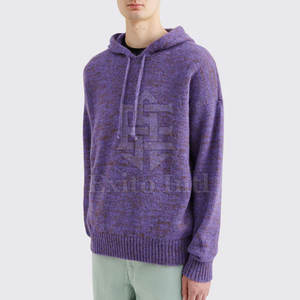 เสื้อฮู้ดผ้าขนแกะลำลองของผู้ชายมีสีเดียวในสามสีขนาดใหญ่พิเศษดีไซน์ใหม่เสื้อผ้าแฟชั่นสำหรับฤดูหนาวพร้อมเทคนิคย้อมธรรมดา - Product Image 3