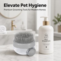 Accessoires pour animaux de compagnie en plastique écologiques, brosses de nettoyage, de massage et de bain multifonctionnelles portables pour chats et chiens, outils pour chats et chiens
