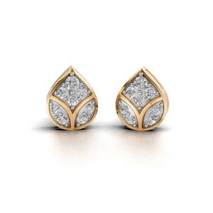 Pendientes de Diamantes de Oro de 18 Quilates de Primera Calidad, Corte Brillante Redondo, Joyería Fina Brillante para Mujer, Proveedor Mayorista de Exportación - Product Image 1