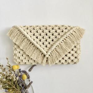 2025 Hot Sale Wholesale <b>Net</b> <b>Bag</b> Macrame Tote Handmade Crochet Macrame Crossbody <b>Bags</b> - Product Image 1