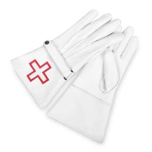 Gants maçonniques de maçon d'arche royale blanche respirants à bas prix conception personnalisée jaune gants brodés entretenus par OEM - Product Image 5