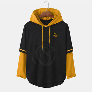Sweat-shirts surdimensionnés pour hommes de qualité supérieure, en tricot uni, 100% coton, respirants, écologiques, doux, personnalisables, pour l'hiver et les activités de plein air, nouveauté - Product Image 1