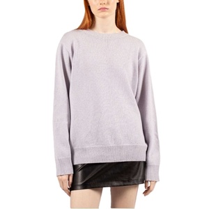 Suéter de cuello redondo de ganchillo de lujo de invierno informal para mujer de manga larga con logotipo personalizado patrón en blanco para Navidad - Product Image 1