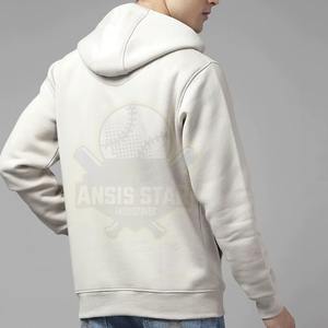 Sweat-shirt à capuche surdimensionné en molleton lourd pour homme, personnalisé, avec franges, style streetwear, vente en gros - Product Image 2