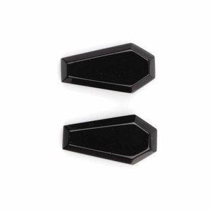 Cuarzo Ónix Negro 12x22mm Cabujón Liso Corte Escalonado Forma de Ataúd Calibrado Piedra Preciosa Suelta para Fabricación de Joyas Precio al por Mayor - Product Image 5