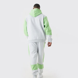 Custom 2-Piece Unisex Oversized Fleece Tracksuit Men's Hooded <b>Jogging</b> Streetwear Screen Printed Logo Plus Size tracksuit set - Product Image 2