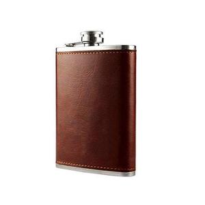 Tinh vi sang trọng Mini Thép không gỉ & Khâu Da Hip <span class=keywords><strong>Flask</strong></span> Bộ quà tặng cho quà tặng-nâng cao của bạn uống kinh nghiệm - Product Image 3