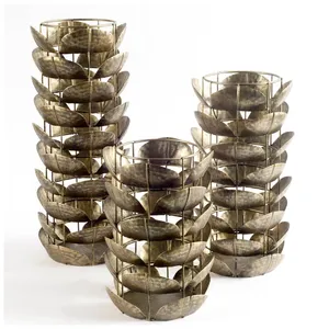 Porte-bougie unique au design très populaire, porte-bougie en métal en forme de feuille, vente en gros aux meilleurs prix, décoration pour la maison - Product Image 6