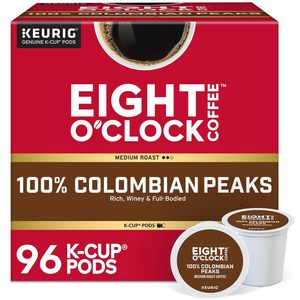 Café Eight O'Clock Colombian Peaks en Cápsulas Individuales Keurig K-Cup, Tueste Medio, 96 Unidades - Product Image 6