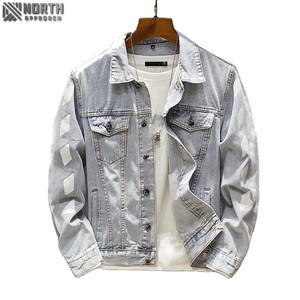 Dernière conception à faible taux et bon matériel Oem Services Tendance Mode et bonne vente Vestes en jean pour hommes-Veste en jean pour hommes - Product Image 1