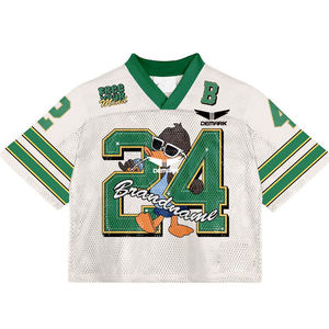 Camiseta de malla con logotipo personalizado para hombre, 100% de algodón, fútbol americano y fútbol, ropa de calle para fanáticos del baloncesto, camiseta al mejor precio - Product Image 1