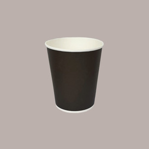 GARDA BOX FACTORY 100pcs Black Disposable Thermal Glasses Biodegradable Single Wall 6oz 180ml Coffee Cappuccino Custom Gold <b>Foil</b> - Product Image 1
