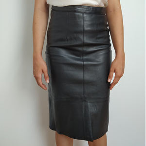 2026 <b>Leather</b> <b>Skirts</b> Women <b>Real</b> <b>Leather</b> Latest Design <b>Skirts</b> for Ladies Top Quality Genuine <b>Leather</b> <b>Skirts</b> for Casual Wears - Product Image 3