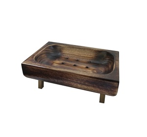 Bandeja de madera de Acacia cuadrada de alta calidad, accesorios de baño, jabón de baño para ducha, cocina y baño, el producto más vendido - Product Image 2