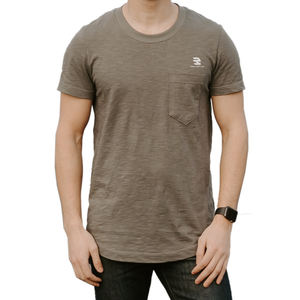 Camisetas curvas ajustadas informales para hombre, camiseta ligera de verano, camiseta curvada de algodón 100% para hombre - Product Image 6