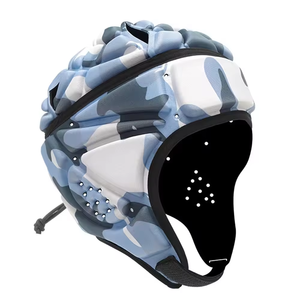 CREST WEARS CW-A-7H-009 Solid Color Rugby Soccer Training Adjustable 7v7 Padded Youth <b>Kids</b> Protective <b>Helmets</b> Breathable - Product Image 4