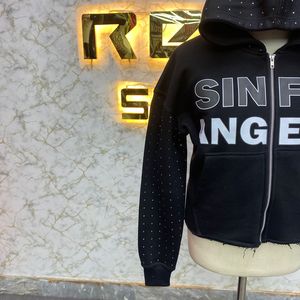Qualité supérieure 100% coton hiver polaire formelle fermeture éclair à capuche numérique imprimé unisexe sweats à capuche - Product Image 4