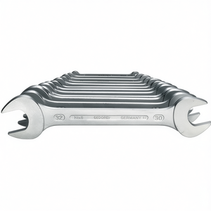 GEDORE 8-Piece Shop <b>Tools</b> Double Open-End Wrench Set 6-8 & 8-piece SW6-22 mm Chrome-Plated Steel - Product Image 3