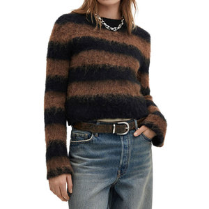 Pull en mohair pour femmes en coton très vendu, tricot en coton, nouveau design, dernier design, respirant, meilleur pull en mohair pour femmes - Product Image 1