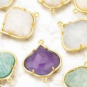 925 argent oignon blanc pierre de lune broche ensemble connecteur breloques - Product Image 3