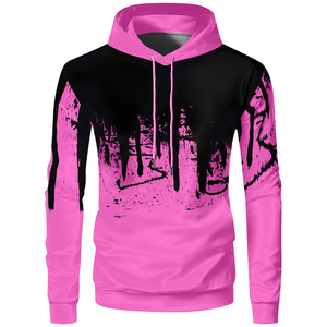 High Street Fashion Wear Men's 2 Piece Printed Hoodies & <b>Sweatpants</b> <b>Sets</b> Windproof Breathable Men's Pullover Tracksuits <b>Set</b> - Product Image 2