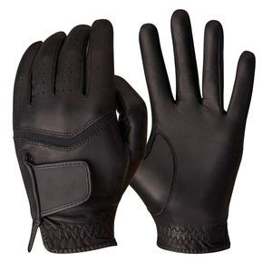 Gants de golf en cuir Cabretta personnalisés de nouvelle conception avec marqueur de balle, gants pour hommes au doigt complet pour le service OEM gauche et droit - Product Image 1