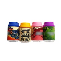 Nouveaux pots en plastique de 3,5 g au design de canette de soda, emballage de 100 ml avec bouchon coloré, pour bonbons gélifiés, herbes sèches, fleurs, canettes de soda en plastique de 3,5 g