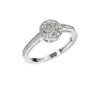 แหวนเพชรเม็ดทองแท้14K สำหรับหมั้นแหวนรัศมีผู้ผลิตเครื่องประดับขายส่งขายส่งขายส่ง OEM OEM OEM สั่งทำสำหรับห้องแล็บโตแหวนเพชร - Product Image 5