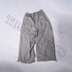 Pantalones Unisex Grises de Poliéster con Cordón, Transpirables, Estilo Casual para Adultos - Product Image 6