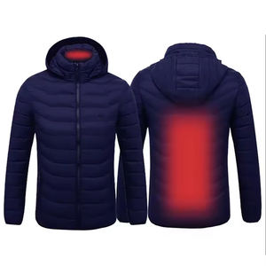 Veste d'hiver respirante à capuche pour homme, taille ajustable, avec col montant, vêtement d'extérieur long et confortable, polyvalent - Product Image 4