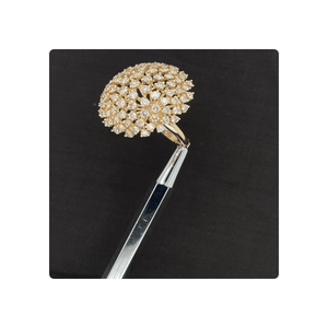 Impresionante anillo de dedo de diamante Natural de 14kt 3.30ct Sparkle exquisita elegancia para entusiastas de la joyería de moda - Product Image 5