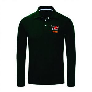 Polo personalizado para hombre de algodón de alta calidad de MATERIAL PERSONALIZADO flexible Logotipo de impresión Polo camiseta - Product Image 1