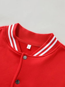 เสื้อแจ็คเก็ตบอมเบอร์สำหรับผู้หญิงเสื้อแจ็คเก็ตบอมเบอร์ผ้าปักลายเสื้อแจ็คเก็ตเบสบอลสไตล์วิทยาลัยดีไซน์ตามสั่ง - Product Image 6