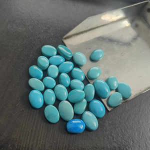 30 piezas de turquesa de Arizona natural 9,5x8mm a 14,5x10mm cabujón ovalado 109,45 Cts lote Iroc ventas calidad EE. UU. Cabina turquesa US $162,6 - Product Image 4