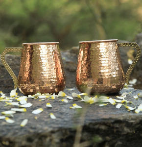 Taza de cobre 100%, superventas, superventas, 16oz, mula de Moscú, diseño de flores martilladas, agua o cerveza, cocina y mesa increíbles - Product Image 4