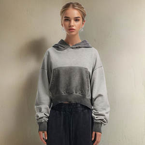 Sweat-shirts unisexes de haute qualité 100% coton, couleur contrastée, streetwear, à capuche, doux, confortables, respirants, pour l'automne - Product Image 5