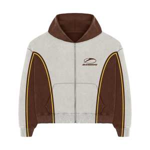 ชุดลำลองสีขาวทึบพิมพ์ลายออกแบบปักโลโก้ได้ตามต้องการ100% ผ้าฝ้ายเป็นมิตรกับสิ่งแวดล้อมไซส์ใหญ่พิเศษสำหรับการฝึกซ้อมจ๊อกกิ้งฤดูหนาว - Product Image 4