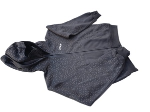 เสื้อฮู้ดซิปแบบคลุมหน้าสไตล์นินจา ประดับคริสตัล ผลิตตามสั่ง ขายส่ง ทรงหลวม ใส่ได้ในฤดูหนาว คุณภาพสูง แฟชั่นทันสมัย ไซส์ใหญ่พิเศษ สำหรับผู้ชาย - Product Image 3