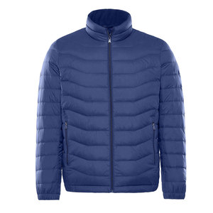 2024 hiver rembourré manteau vers le bas bleu hommes coton rembourré vers le bas manteau vestes pour hommes vers le bas manteaux fermeture éclair et épaississement hommes veste - Product Image 1