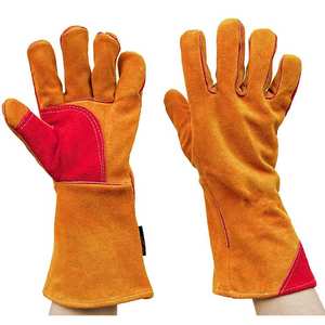 Gants de soudage en cuir pour hommes confortables de haute qualité Anti-coupure Protection contre les éclaboussures de métal en fusion en gros - Product Image 5