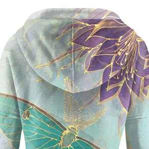 2025 Meilleures ventes de vêtements élégants pour femmes Sweats à capuche surdimensionnés pour femmes Nouvelle arrivée Sweats à capuche de sublimation pour femmes - Product Image 6