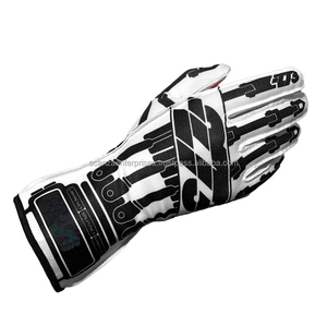 Guantes de moto de protección de Palma OEM de rendimiento guantes de carreras de Kart de sublimación suave guante de carrera antideslizante elástico de dedo completo - Product Image 2