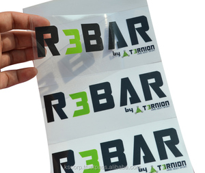 Custom <b>Clear</b> Vinyl Transparent Plastic Waterproof Stickers for Home Decoration UV Offset Printing - Product Image 1
