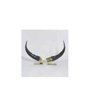 Par de bocina de tamaño medio, claxon personalizado con logo pulido en blanco y negro, color natural para claxon decorativo - Product Image 5