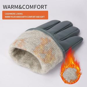 Gants en cuir d'hiver personnalisés pour femmes avec écran tactile et texto chauds pour la conduite Gants en peau d'agneau OEM - Product Image 4