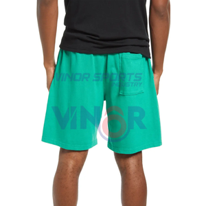 กางเกงขาสั้นเล่นยิมของผู้ชายกางเกงขาสั้นผ้าฟลีซคอตตอน100% มีกระเป๋าโลโก้ตามสั่ง - Product Image 3