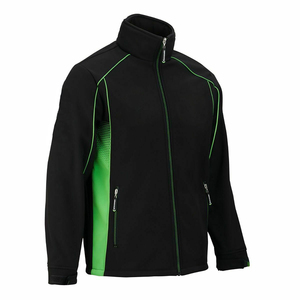 Chaqueta Bomber Reversible Impermeable Negra para Hombre con Cremallera Naranja, Bolsillos Reflectantes, Cuello Alto, Estilo Casual de Invierno - Product Image 6