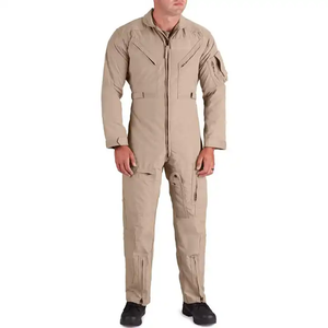 Verified Supplier Beige Coverall Customizable Size Options