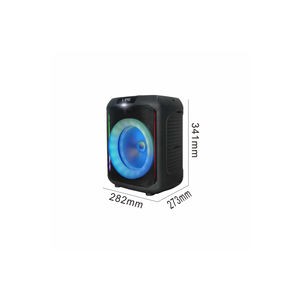 Altavoz Karaoke RGB de 8 Pulgadas con Micrófono Inalámbrico, Radio FM, Pantalla LED, TWS Estéreo, Bajos Potentes, Portátil para Exteriores - Product Image 4